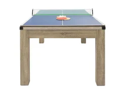 Transformeerbare Tafel Biljart & Pingpong - Licht Naturelkleurig - L182 X B102 X H80 Cm - Henk-Vente-unique Sale