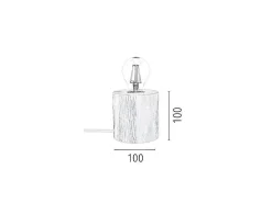 Trongo Tafellamp, Eik, Rood, 10X10X10 Cm,-EPIKASA Outlet