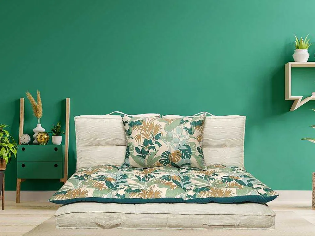 Tropisch Vloermatras Van Velours - L120 X D60 Cm - Meerdere Kleuren - Toomai-OZAIA