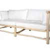 Tuinbank Van Teakhout Met Kussens - Licht Naturel En Wit - Tulum-MYLIA Outlet