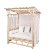 Tuinhemelbed Van Teakhout - Licht Naturel En Wit - Tulum-MYLIA