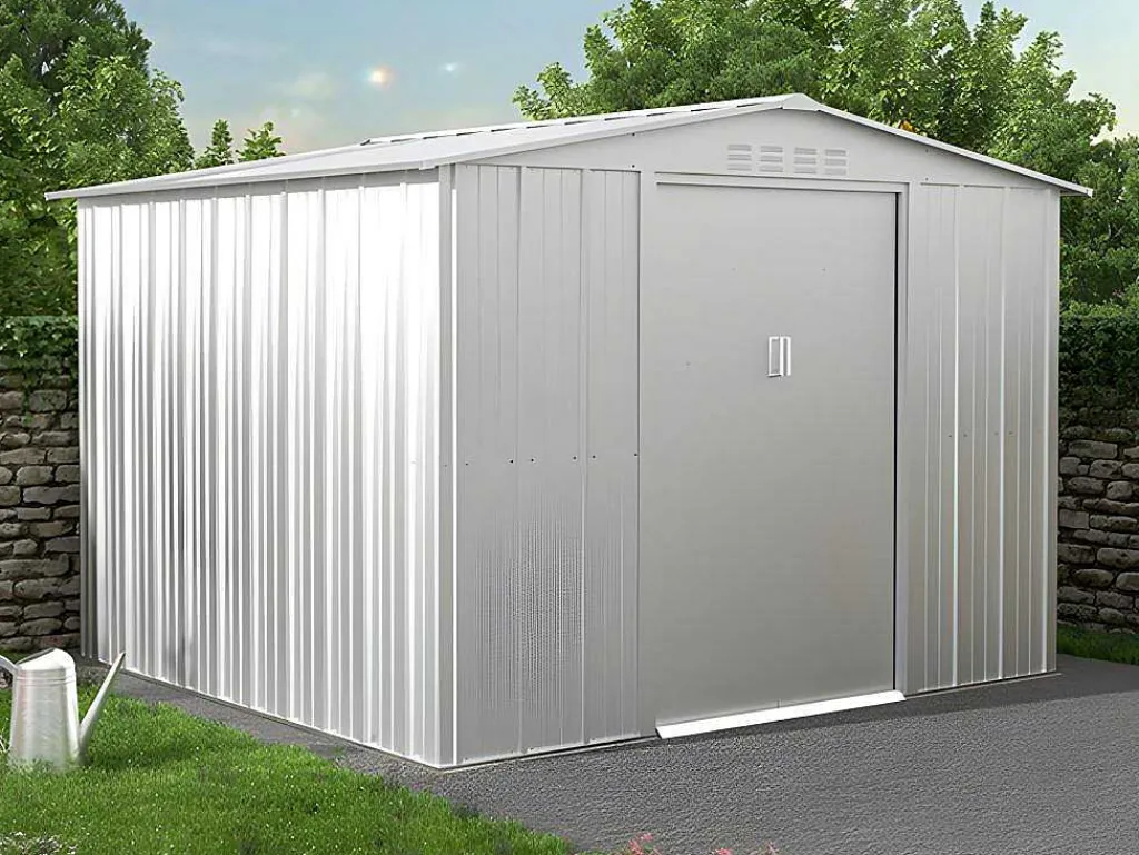 Tuinhuis Van 6,71 M In Grijs, Gegalvaniseerd Staal Linus-EXPERTLAND Discount