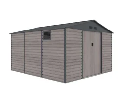 Tuinhuis Van Gegalvaniseerd Staal Met Grijs Houteffect 13,12 M - Adelmo-EXPERTLAND Best