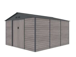 Tuinhuis Van Gegalvaniseerd Staal Met Grijs Houteffect 13,12 M - Adelmo-EXPERTLAND Best