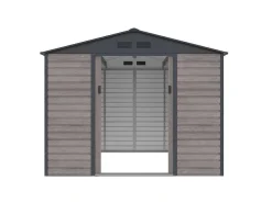 Tuinhuis Van Gegalvaniseerd Staal Met Grijs Houteffect 7,17 M - Adelmo-EXPERTLAND New