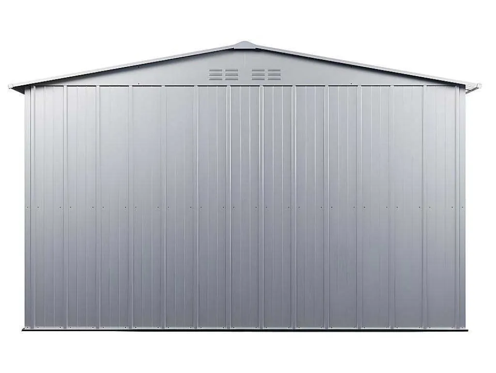 Tuinhuisje Van Gegalvaniseerd Staal - Grijs - Linus - 9,92 M-EXPERTLAND New