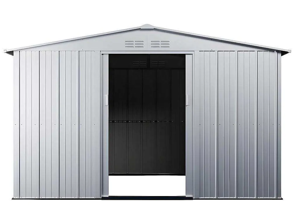 Tuinhuisje Van Gegalvaniseerd Staal - Grijs - Linus - 9,92 M-EXPERTLAND New