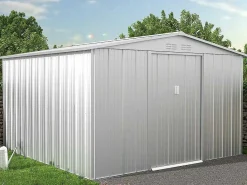 Tuinhuisje Van Gegalvaniseerd Staal - Grijs - Linus - 9,92 M-EXPERTLAND New