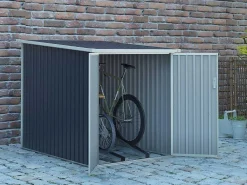 Tuinhuisje Van Grijs Gegalvaniseerd Staal Voor 2 Fietsen - 2,81 M - Niki-EXPERTLAND Clearance