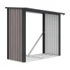 Tuinhuisje Van Verzinkt Staal Met Houteffect 1,98 M3 - 2 Kub - B182 X D89 X H156 Cm - Birwood-EXPERTLAND Clearance