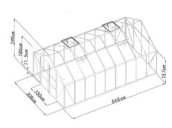 Tuinkas Van Polycarbonaat 16,8 M Ixora Met Basis-EXPERTLAND Clearance