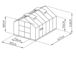 Tuinkas Van Polycarbonaat Van 13M Kalida-EXPERTLAND New