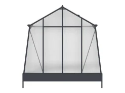 Tuinkas Van Polycarbonaat 9,1 M Met Grondplaat- Antraciet - Asarina-EXPERTLAND Discount