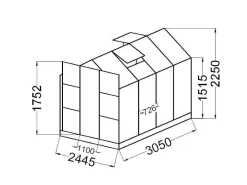 Tuinkas Van Polycarbonaat Van 7,5 M Greenea Ii-EXPERTLAND Hot