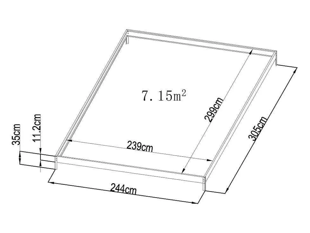 Tuinkas Van Polycarbonaat Van 7,5 M Greenea Ii-EXPERTLAND Hot