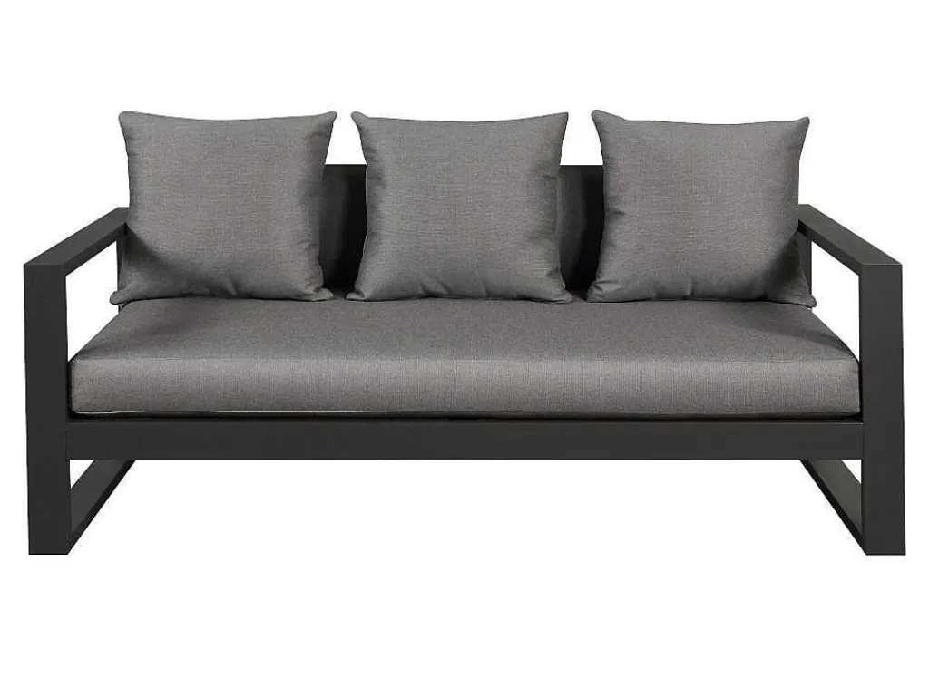 Tuinsalon Molokai In Aluminiun: Driezitsbank, 2 Fauteuils, Salontafel-MYLIA Outlet