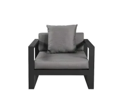Tuinsalon Molokai In Aluminiun: Driezitsbank, 2 Fauteuils, Salontafel-MYLIA Outlet