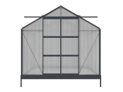 Tuinserre Van Polycarbonaat Anissa Met Basis - 5,9 M - Antraciet-EXPERTLAND Online