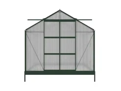 Tuinserre Van Polycarbonaat Anissa Met Basis - 5,9 M - Groen-EXPERTLAND