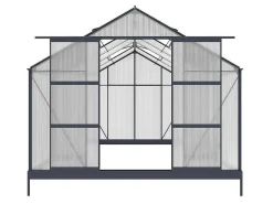 Tuinserre Van Polycarbonaat In 13M Kalida - Antraciet-EXPERTLAND Outlet