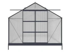 Tuinserre Van Polycarbonaat In 13M Kalida - Antraciet-EXPERTLAND Outlet