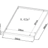 Tuinserre Van Polycarbonaat 9 M Corolle Ii - Aluminium-EXPERTLAND Discount