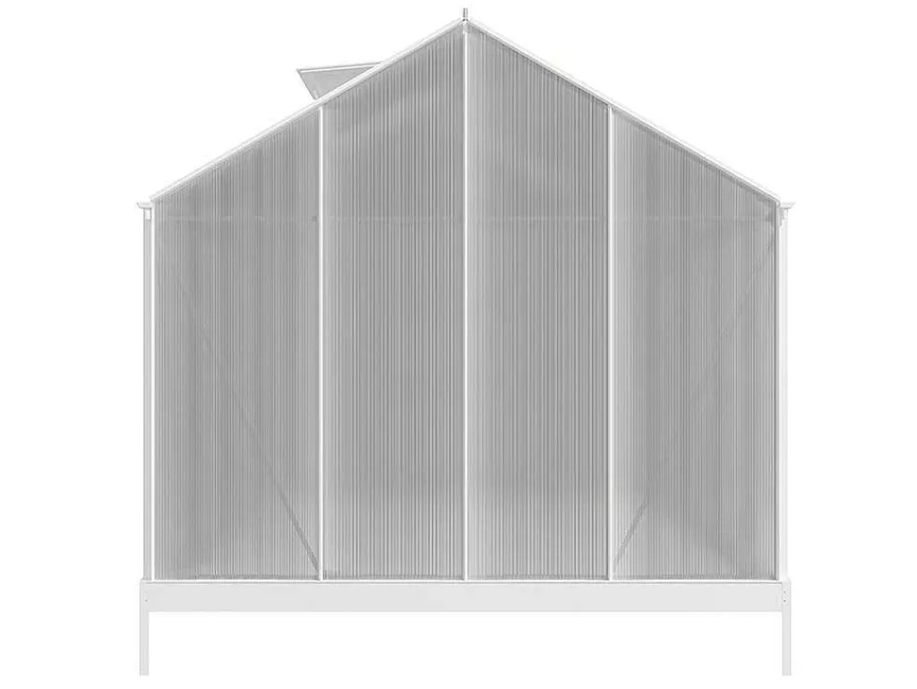 Tuinserre Van Polycarbonaat 9 M Corolle Ii - Aluminium-EXPERTLAND Discount
