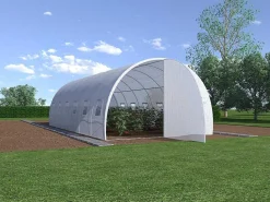 Tunnelkas Met Structuur Van Gegalvaniseerd Staal En Deur 18 M - L600 X B300 X H200 Cm - Alocasia-EXPERTLAND Online