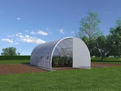 Tunnelkas Met Structuur Van Staal En Deur 12 M - L300 X B400 X H200 Cm - Alocasia-EXPERTLAND Clearance