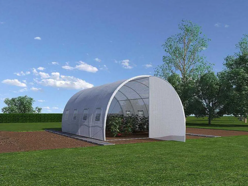 Tunnelkas Met Structuur Van Staal En Deur 12 M - L300 X B400 X H200 Cm - Alocasia-EXPERTLAND Clearance