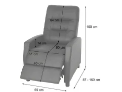 Tv-Fauteuil Mcw-K52, Bruin-Vente-unique New