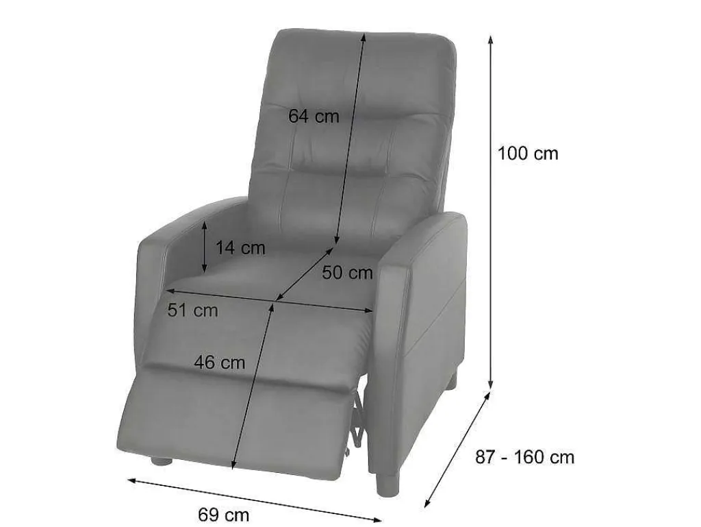 Tv-Fauteuil Mcw-K52, Bruin-Vente-unique New