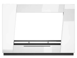 Tv-Wandmeubel Chace Met Opbergruimte - Witgelakt Mdf-Vente-unique