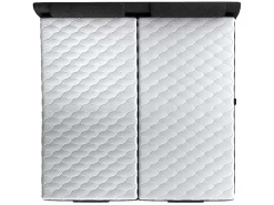 Tweepersoons Boxspring Met Elektrische Bedbodem + Matras En Dekmatras Castel Van - 2X90X200Cm - Antraciet-Palacio Clearance