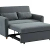 Tweezits Bedbank Van Stof Ayla - Grijs-Vente-unique Clearance