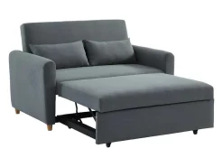 Tweezits Bedbank Van Stof Ayla - Grijs-Vente-unique Clearance