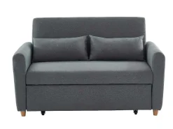 Tweezits Bedbank Van Stof Ayla - Grijs-Vente-unique Clearance