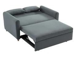 Tweezits Bedbank Van Stof Ayla - Grijs-Vente-unique Clearance
