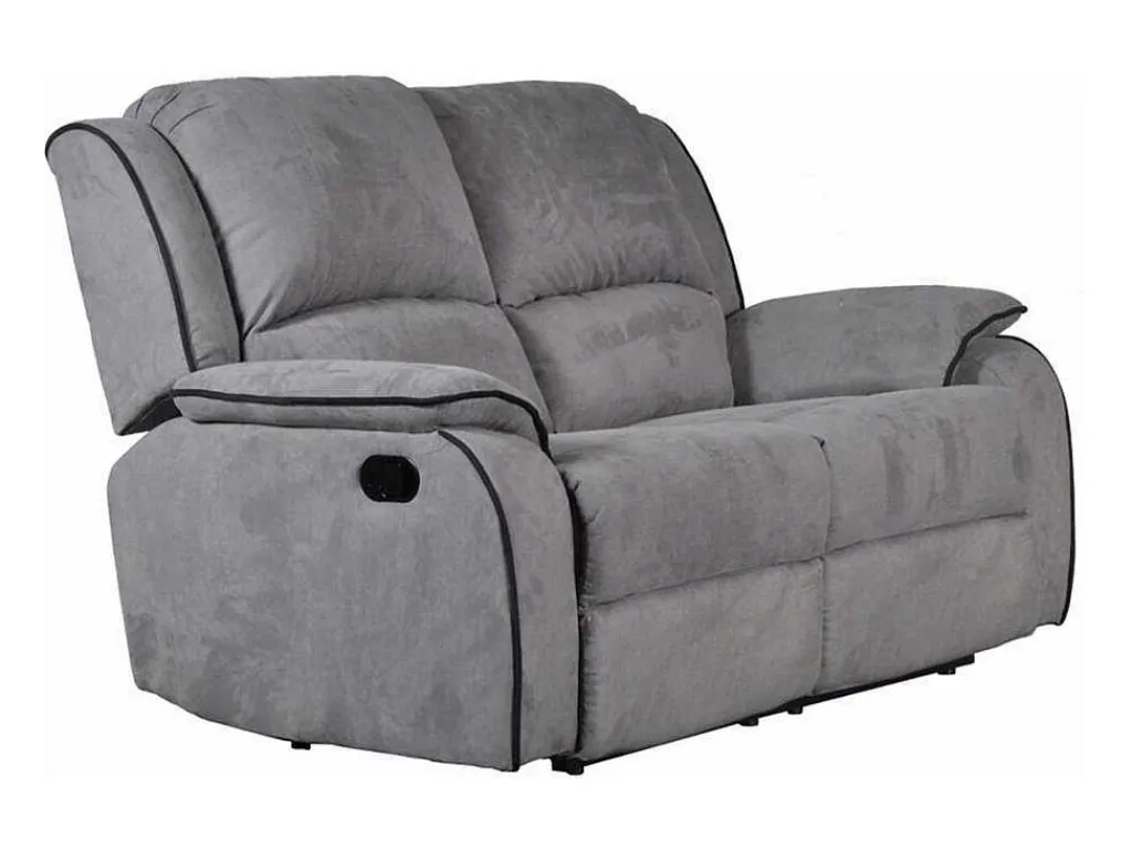 Tweezits Relaxbank Microvezel Hernani - Grijs-Vente-unique Discount
