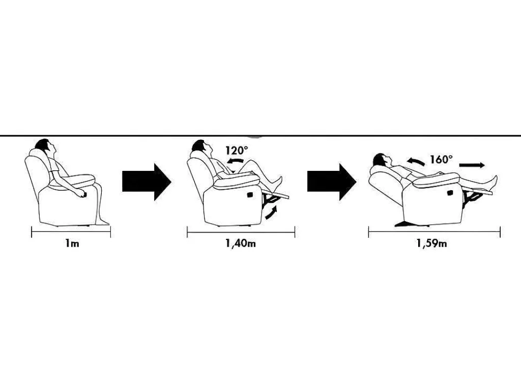 Tweezits Relaxbank Van Leer Evasion - Bruin-Vente-unique Hot