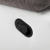 Tweezits Relaxbank Van Microvezel En Kunstleer Tolzano - Grijs En Wit-Vente-unique Online