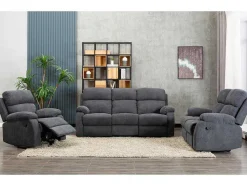 Tweezits Relaxbank Van Stof Tolzano - Antraciet-Vente-unique Hot