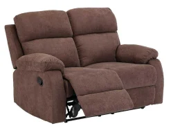 Tweezits Relaxbank Van Stof Tolzano - Donkerbruin-Vente-unique New