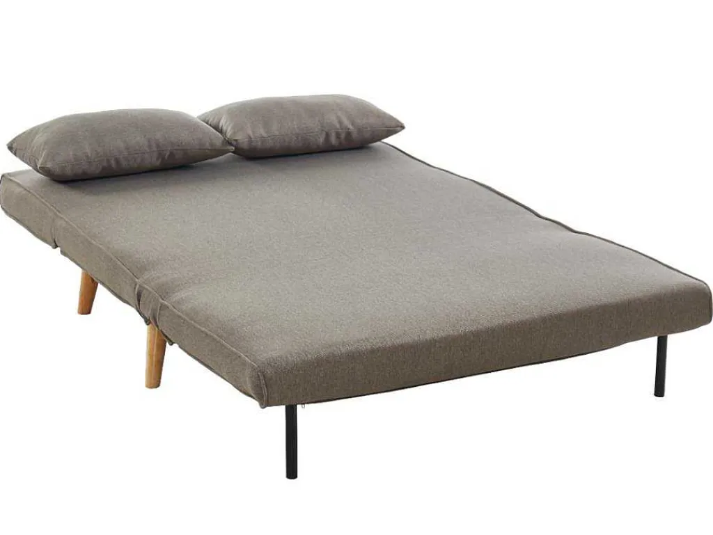 Tweezits Slaapbank Posio Van Stof - Taupe-Vente-unique Online