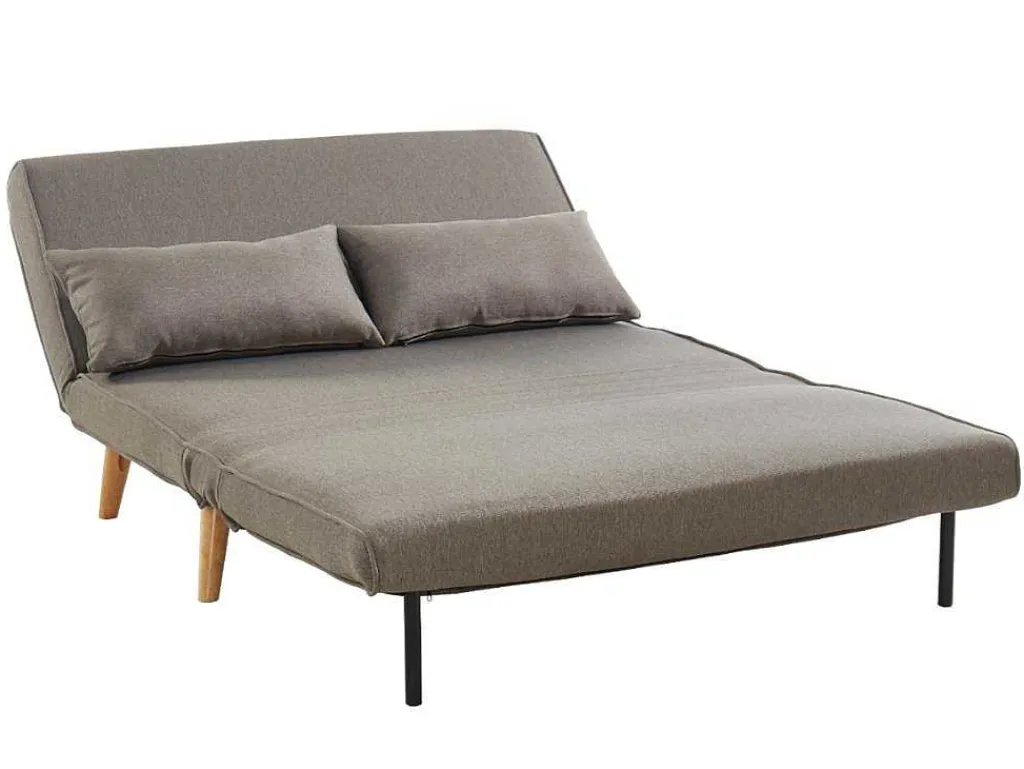 Tweezits Slaapbank Posio Van Stof - Taupe-Vente-unique Online