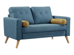 Tweezitsbank Tatum Van Stof - Blauw-Vente-unique Clearance