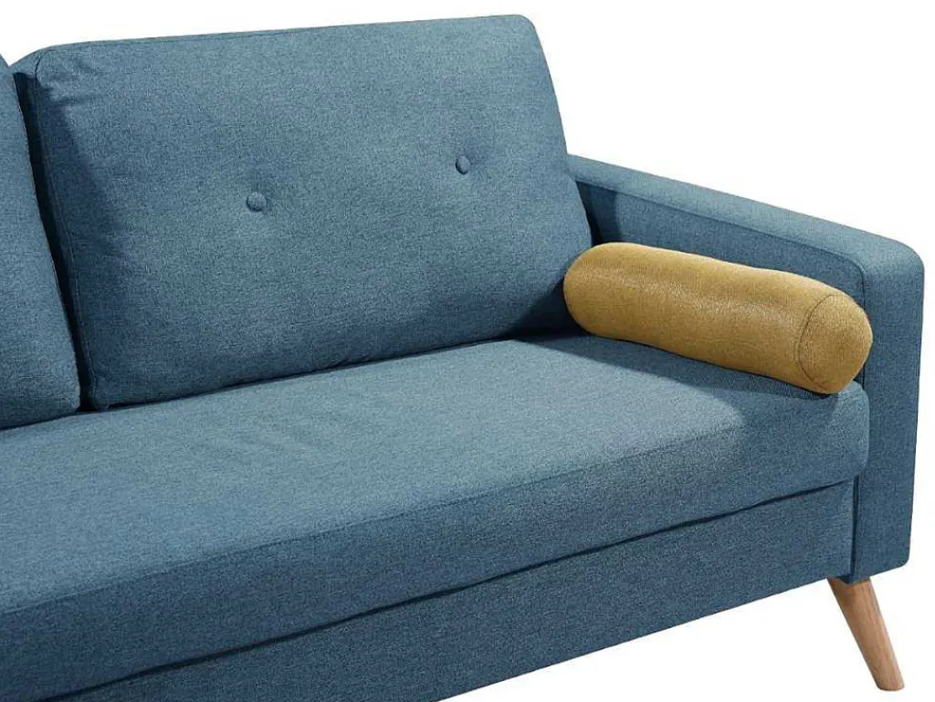 Tweezitsbank Tatum Van Stof - Blauw-Vente-unique Clearance