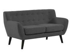 Tweezitsbank Van Antraciete Stof Serti-Vente-unique Clearance