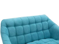 Tweezitsbank Van Stof Caserta - Blauw-Vente-unique