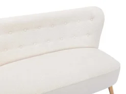 Tweezitsbank Van Witte Bouclestof Locarno-Vente-unique Best